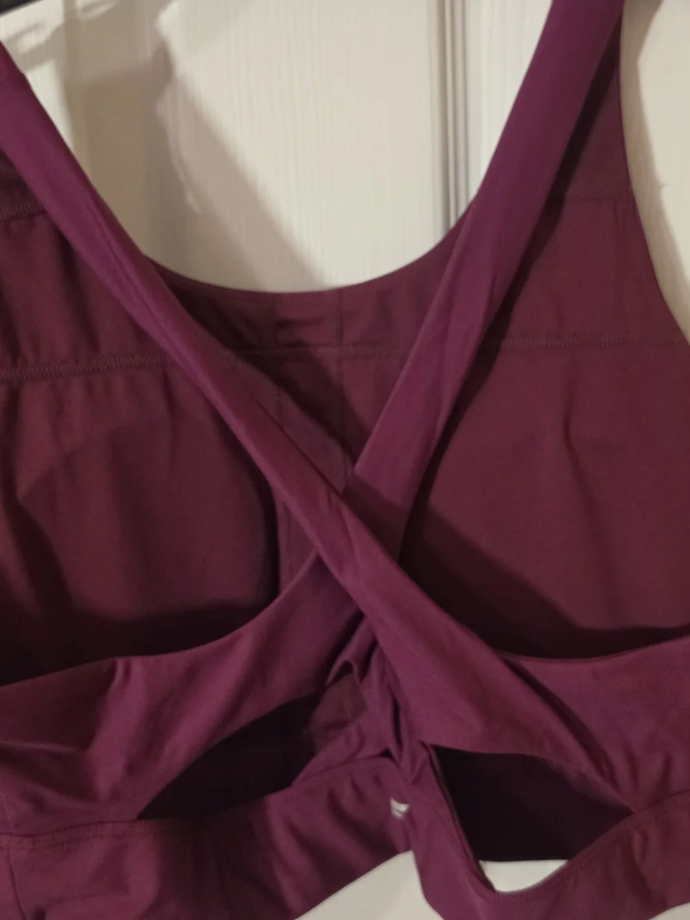 Fabletics Women's Burgundy Active Leggings, Sport,rs Bra & Tank Top Set
